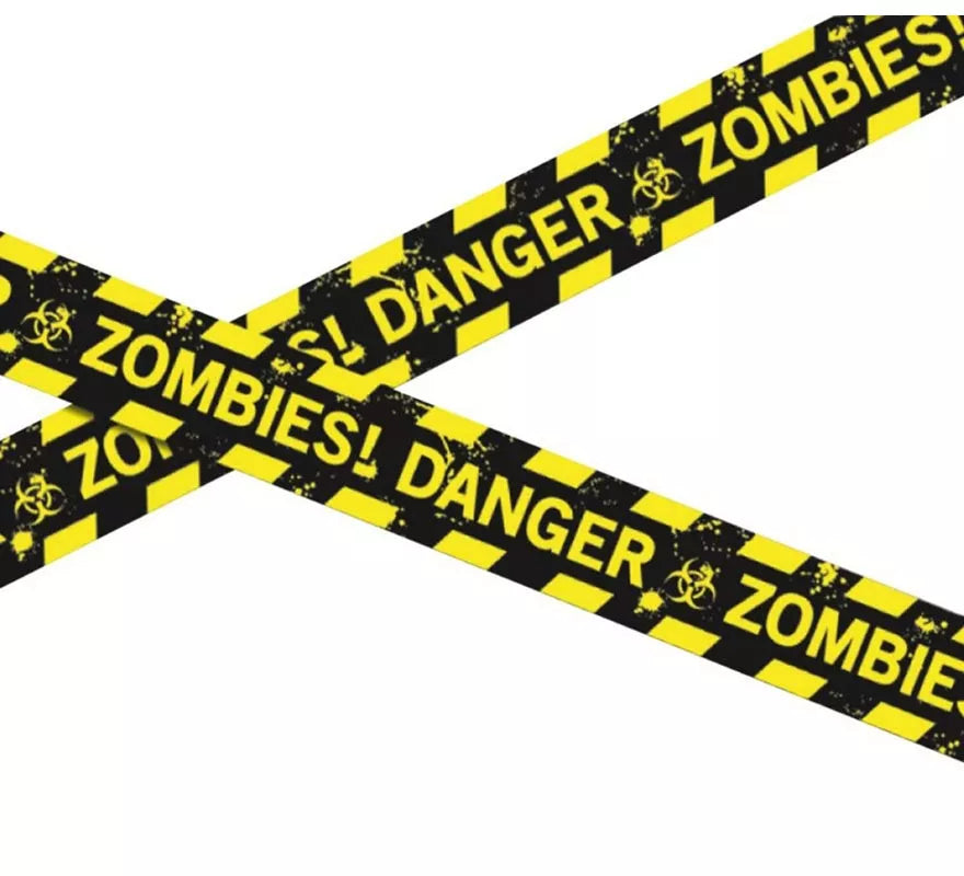 Translation missing: de.Cinta de policía de peligro Zombie de 600 cm