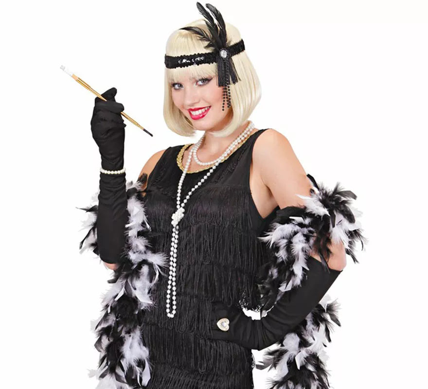 Translation missing: de.Cinta negra con Plumas de Cabaret