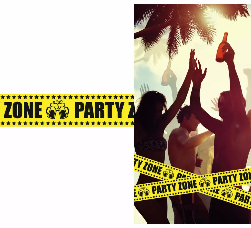Translation missing: de.Cinta 'Party Zone' de 6 mx12 cm