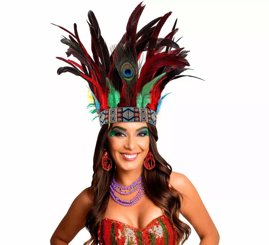 Translation missing: de.Cinta Tribal de Plumas Pavo Real