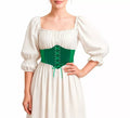 Cinturón de Corset verde para mujer