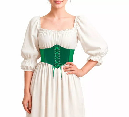 Cinturón de Corset verde para mujer