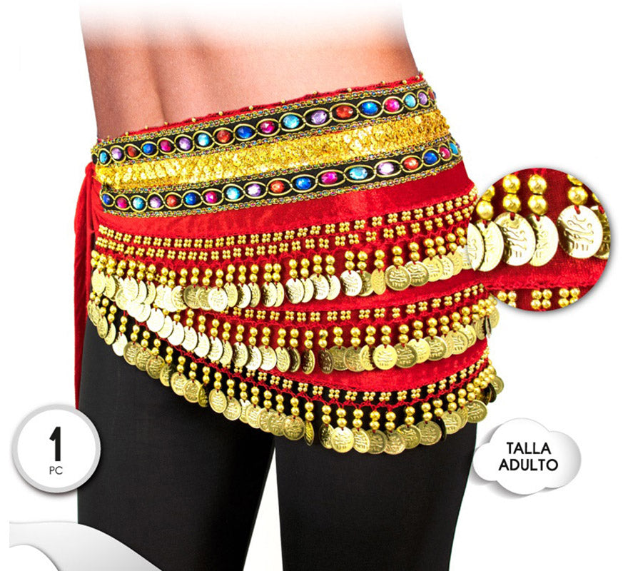 Translation missing: de.Cinturón Pañuelo de Danza Oriental en varios colores para mujer