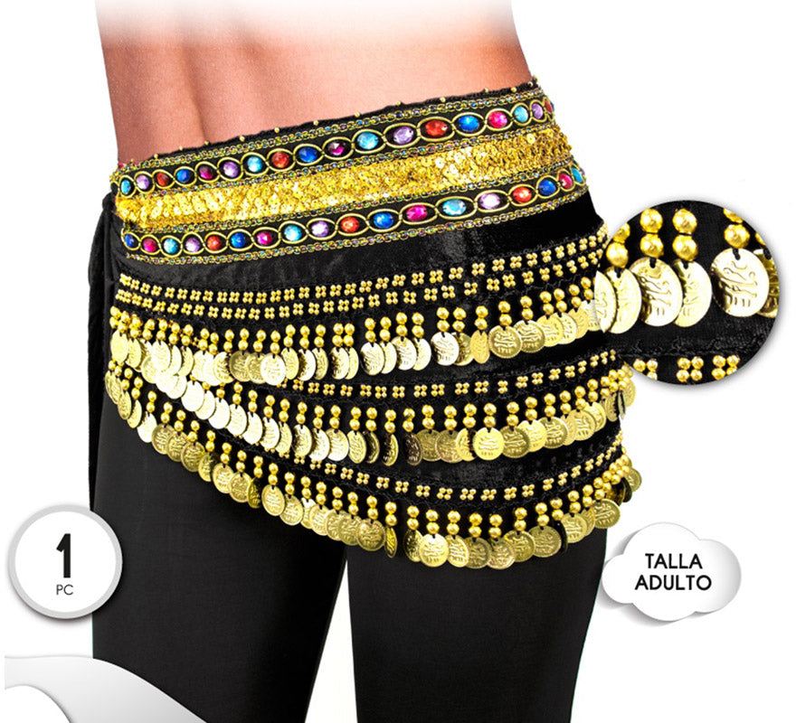 Cinturón Pañuelo de Danza Oriental en varios colores para mujer