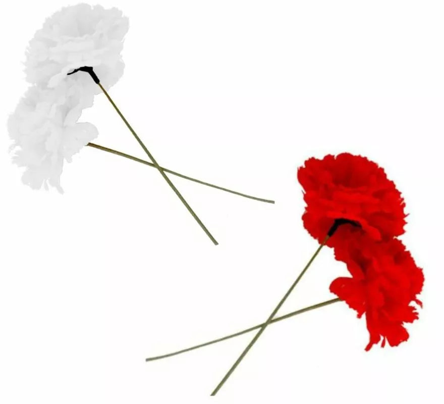 Translation missing: de.Clavel Sevillana o Chulapa 8 cm con Varilla 18 cm en varios colores