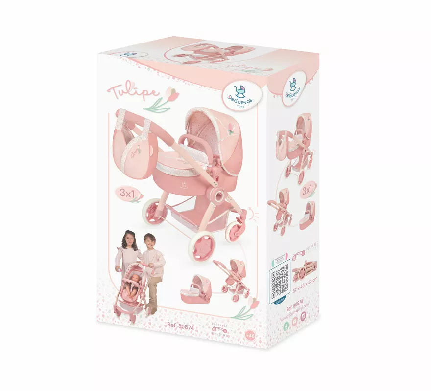 Translation missing: de.Coche de Muñecas de hasta 48 cm 3 en 1 Plegable con Bolso