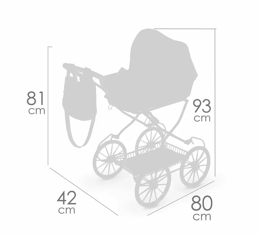 Translation missing: de.Coche de Muñecas de hasta 48 cm Plegable con Bolso