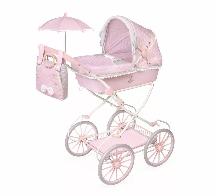 Translation missing: de.Coche de Muñecas de hasta 48 cm Plegable con Sombrilla y Bolso