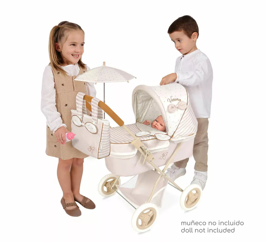 Translation missing: de.Coche de Muñecas de hasta 48 cm Plegable con Sombrilla y Bolso