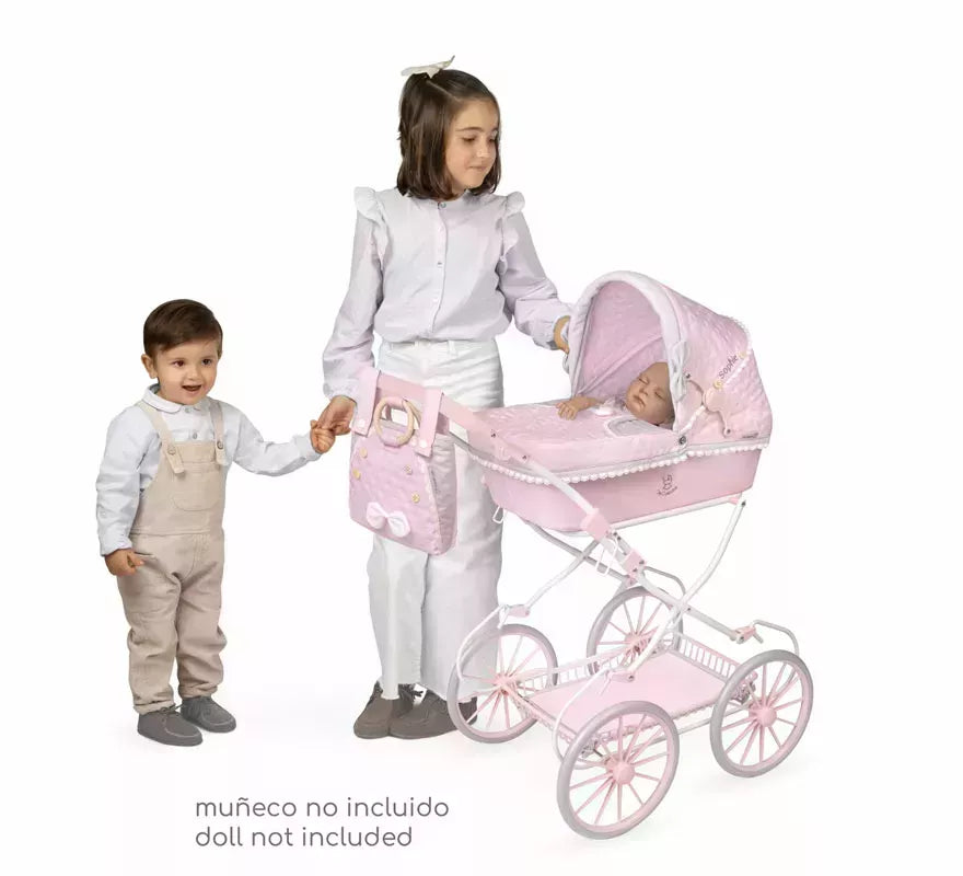 Translation missing: de.Coche de Muñecas de hasta 48 cm Plegable con Sombrilla y Bolso