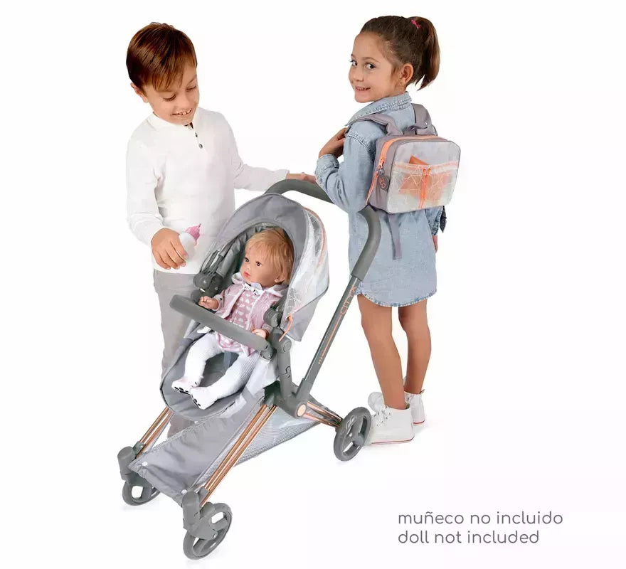 Coche de Muñecas de hasta 50 cm 3 en 1 Plegable