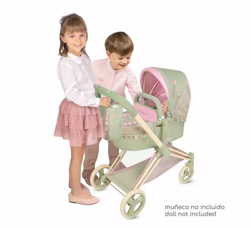 Coche de Muñecas de hasta 50 cm 3 en 1 Plegable
