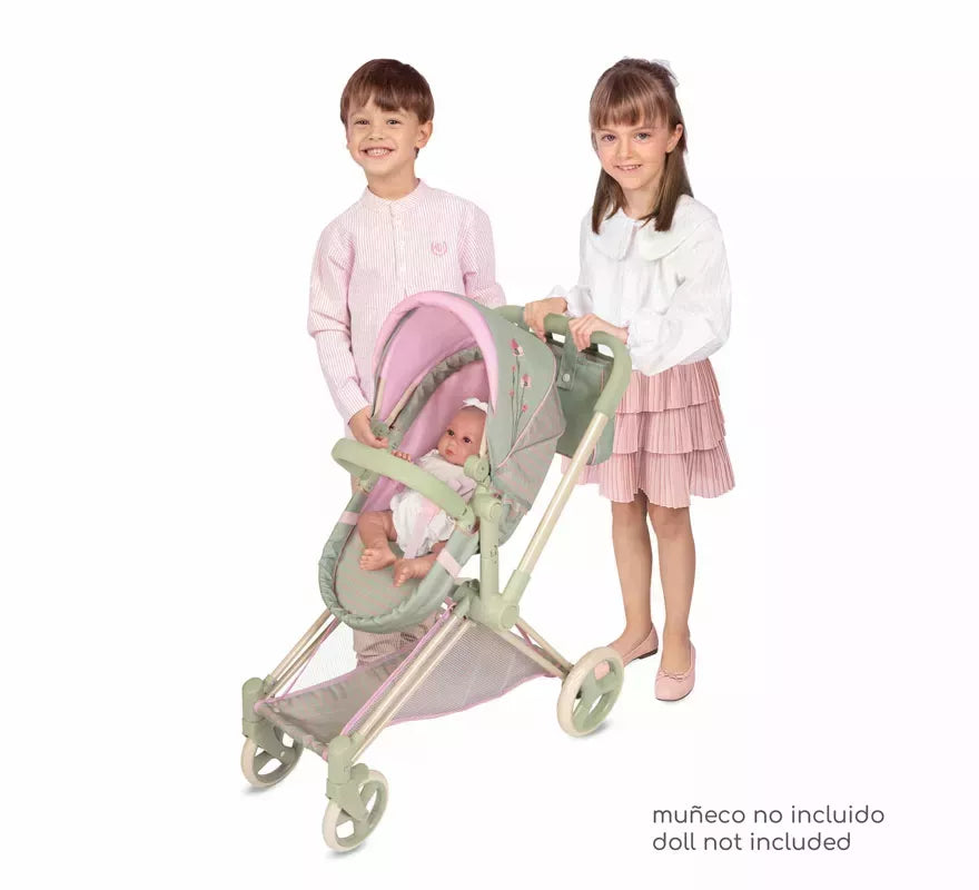 Coche de Muñecas de hasta 50 cm 3 en 1 Plegable