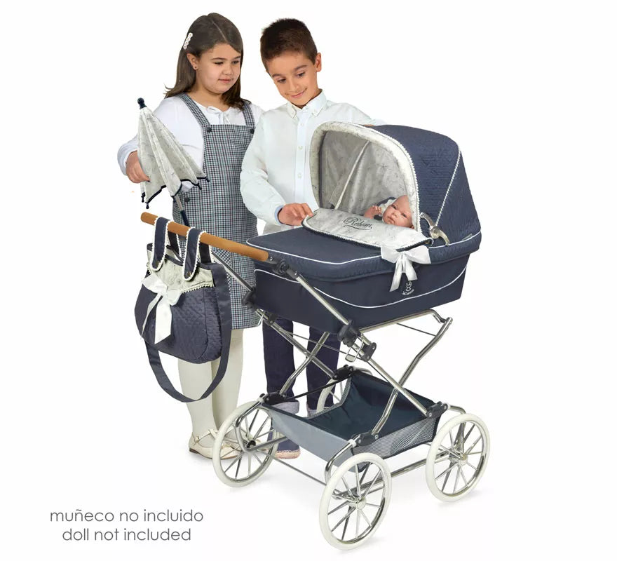 Translation missing: de.Coche de Reborn de hasta 55 cm Plegable con Sombrilla y Bolso