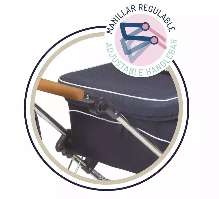 Translation missing: de.Coche de Reborn de hasta 55 cm Plegable con Sombrilla y Bolso