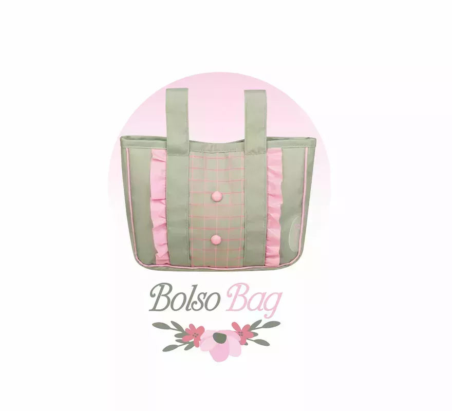 Coche de Reborn de hasta 55 cm Plegable con Sombrilla y Bolso