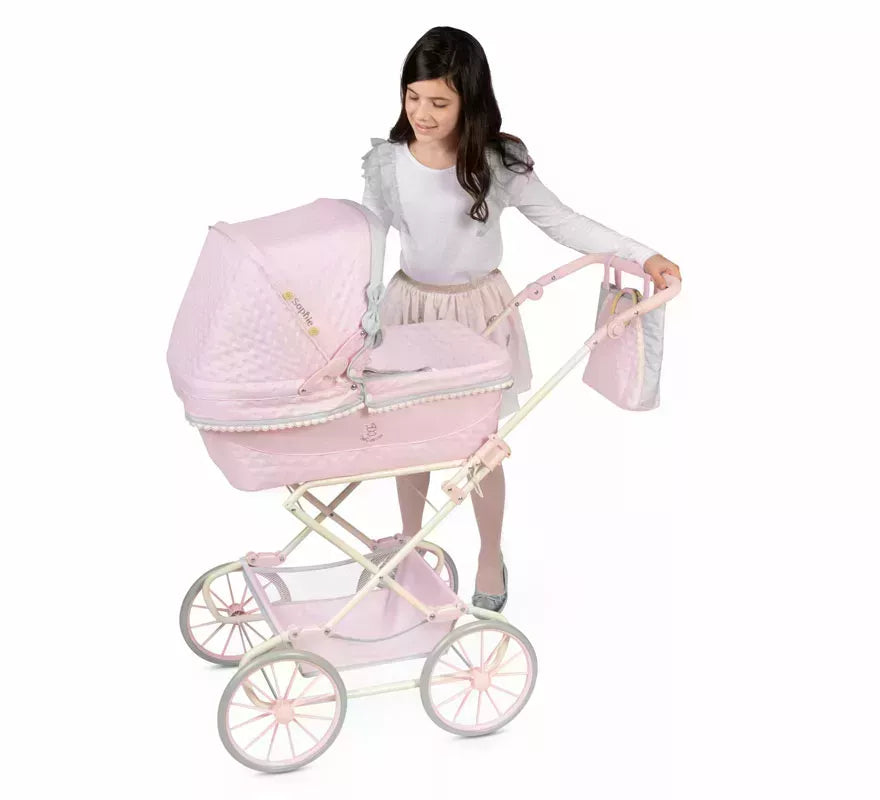 Coche Reborn de hasta 55 cm Plegable con Sombrilla y Bolso