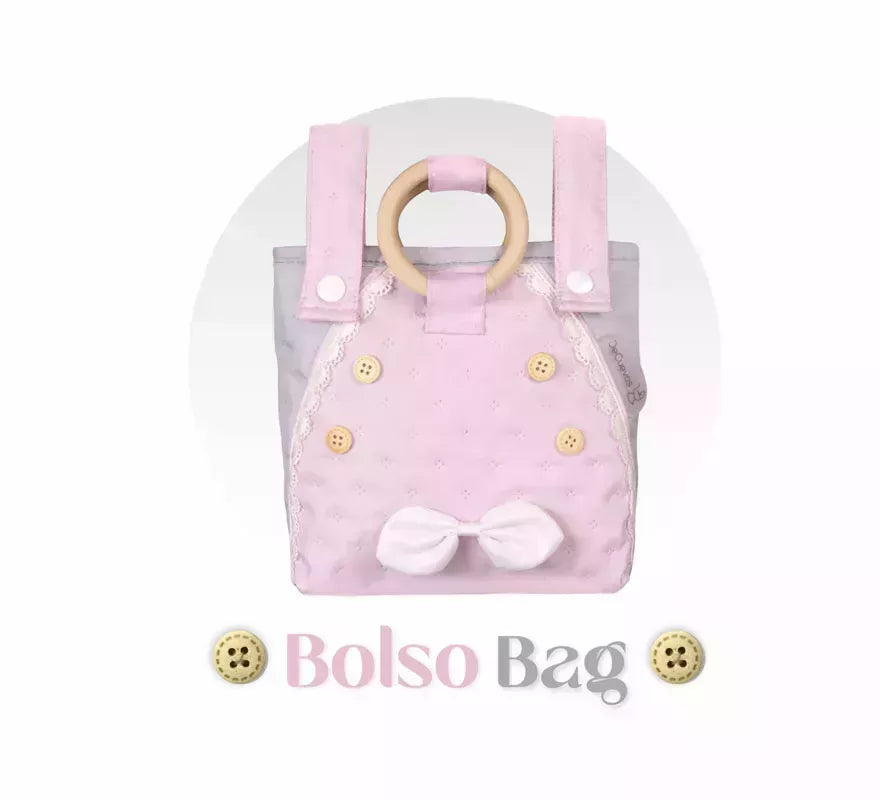 Coche Reborn de hasta 55 cm Plegable con Sombrilla y Bolso