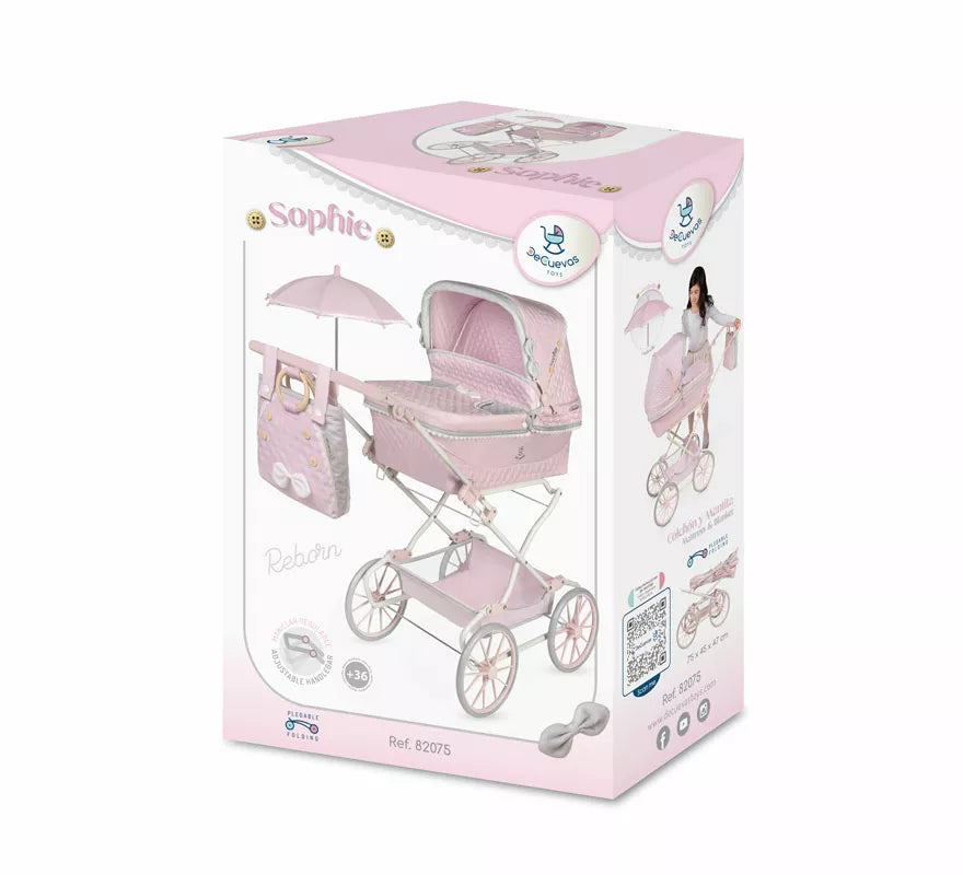 Translation missing: de.Coche Reborn de hasta 55 cm Plegable con Sombrilla y Bolso
