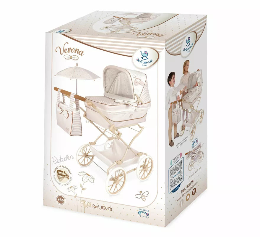 Translation missing: de.Coche Reborn de hasta 55 cm Plegable con Sombrilla y Bolso