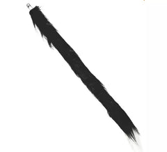 Schwarzer Katzenschwanz mit Haaren 56 cm