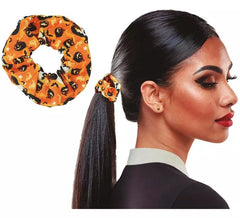 Orange Kürbisse Scrunchie