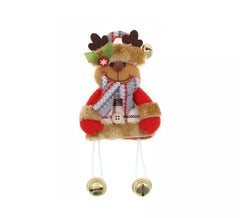 Rentierpuppe Weihnachtsbaumanhänger gekleidet 19x16 cm
