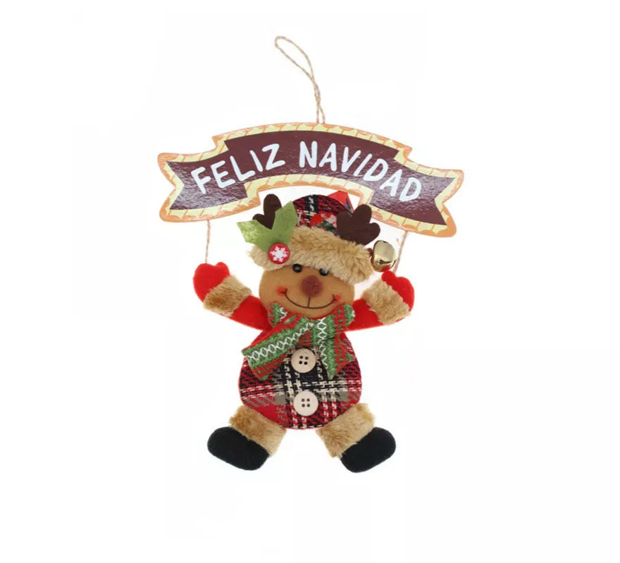 Translation missing: de.Colgante Árbol de Navidad de Reno de 19x16 cm