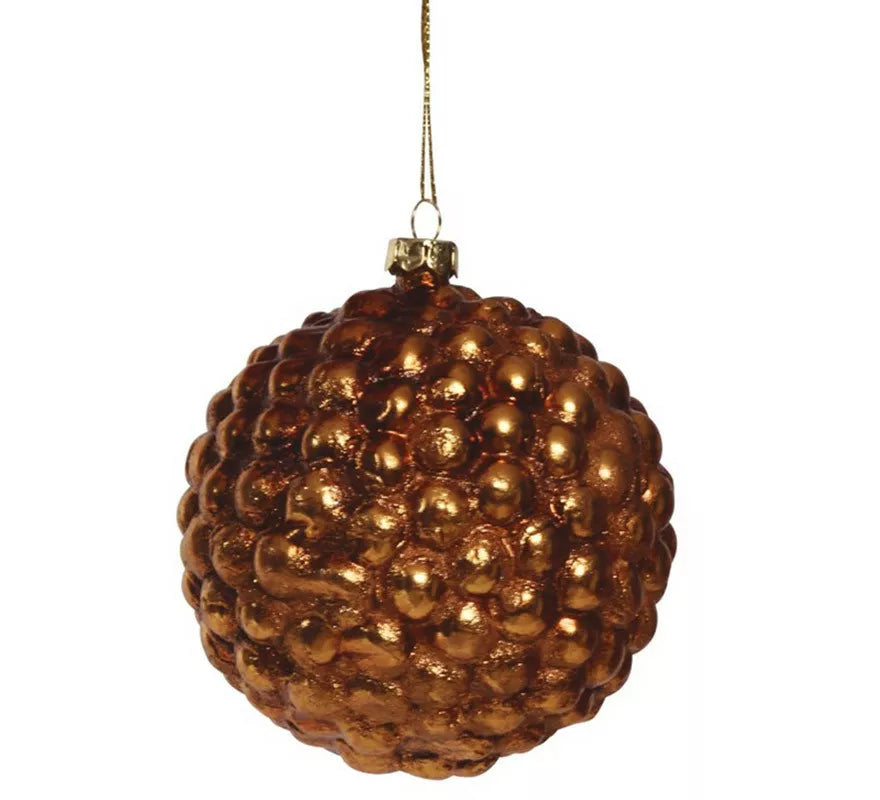 Translation missing: de.Colgante Bola con Burbujas Oro de 90 mm