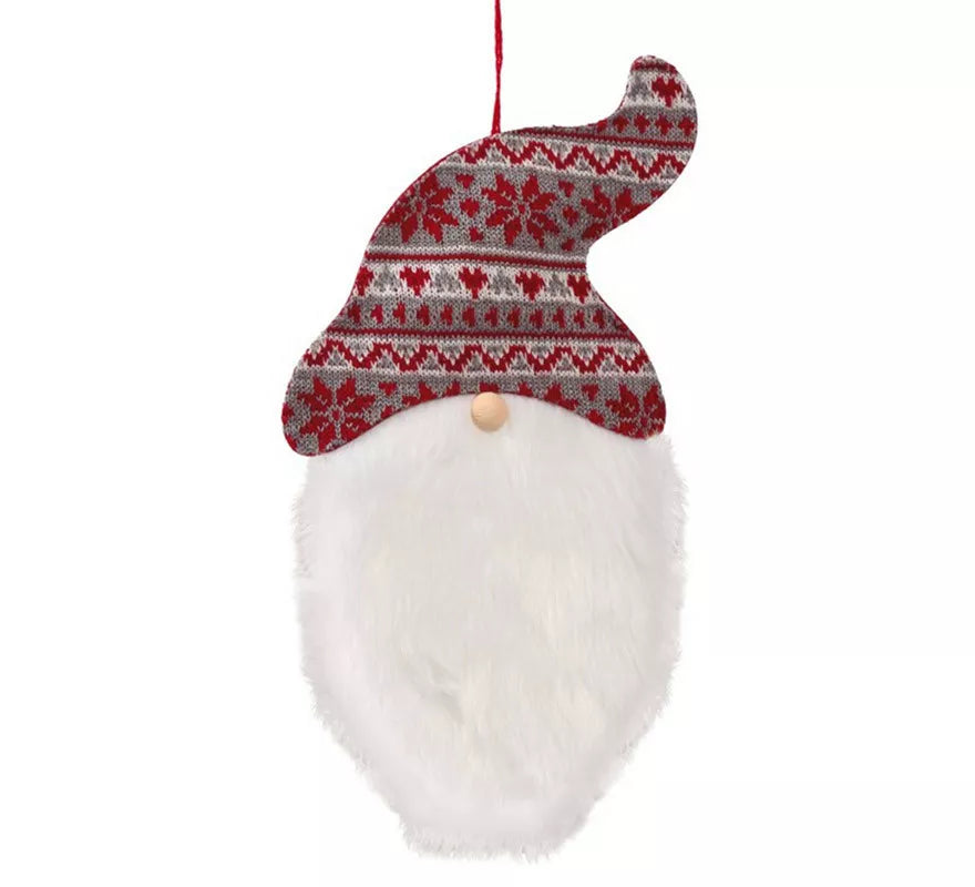 Translation missing: de.Colgante Cabeza Noel con Gorro de 32 cms