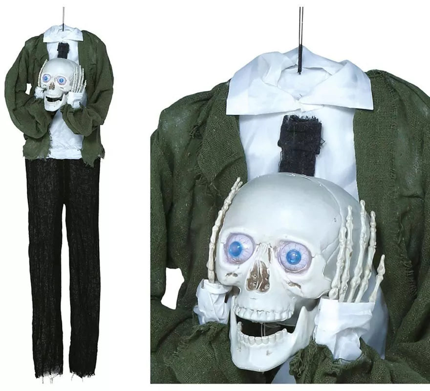 Translation missing: de.Colgante Calavera con Cabeza en Manos con Luz, Sonido y Movimiento 145 cm