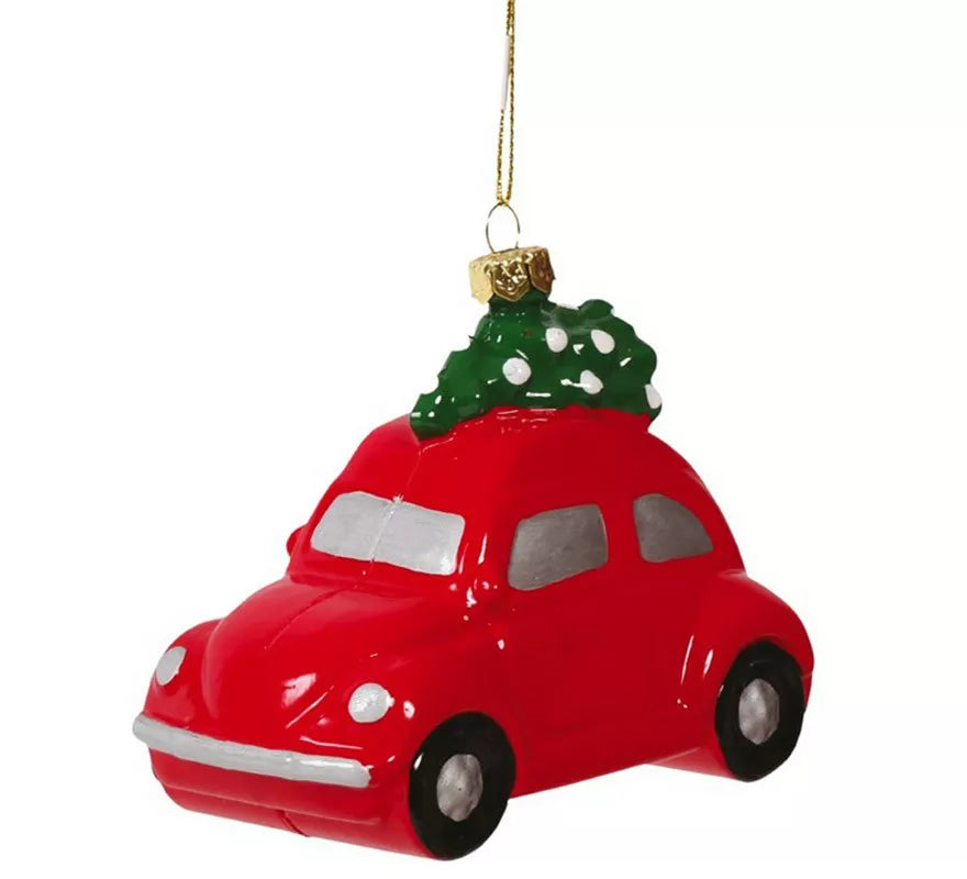 Translation missing: de.Colgante Coche Rojo de 10 cms
