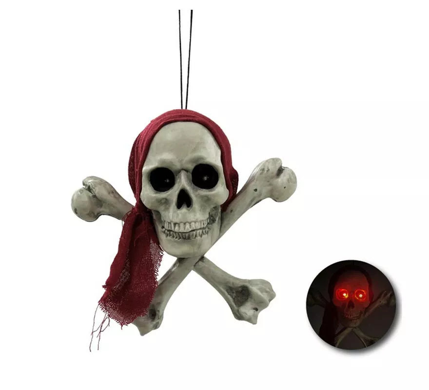 Translation missing: de.Colgante de Calavera muerte con luz de 27x29 cm