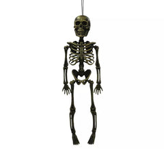 40 cm großer Bronze-Skelett-Anhänger