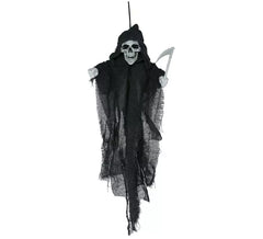 50 cm großes Skelett mit Sensenanhänger