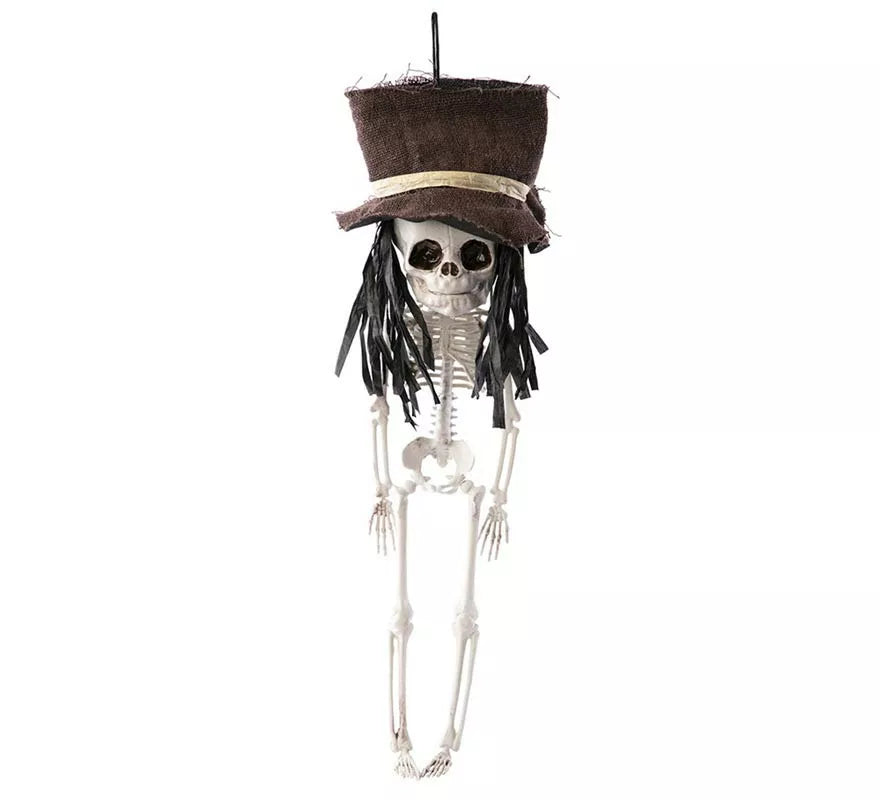 Translation missing: de.Colgante de Esqueleto con sombrero de 15x12x49 cm