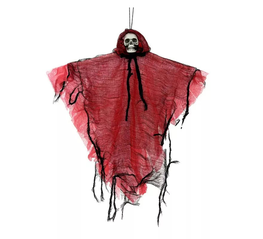 Translation missing: de.Colgante de Esqueleto con túnica roja de 42 cm