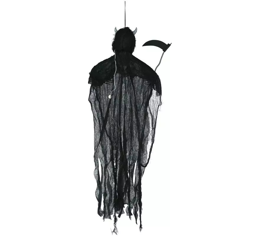 Translation missing: de.Colgante de Esqueleto Demonio con Luz Sonido de 130 cm