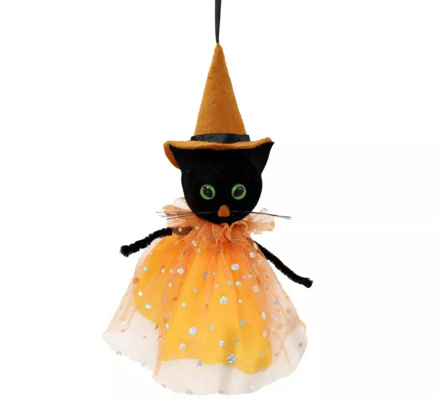 Translation missing: de.Colgante de Gato negro vestido de 30 cm