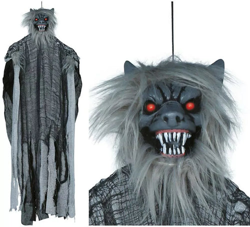 Colgante de Hombre Lobo con Luz, Sonido y Movimiento 120 cm