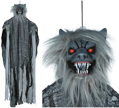 Werwolf-Anhänger mit Licht, Ton und Bewegung 120 cm