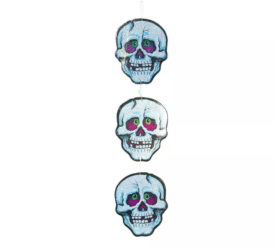 Translation missing: de.Colgante decorativo de 3 calaveras de 50 cm