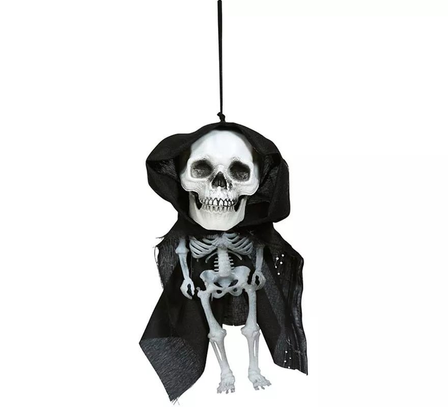 Colgante Esqueleto Cabezón con Capucha 15 cm
