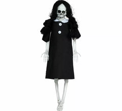 Skelettanhänger mit schwarzem Kleid 40 cm