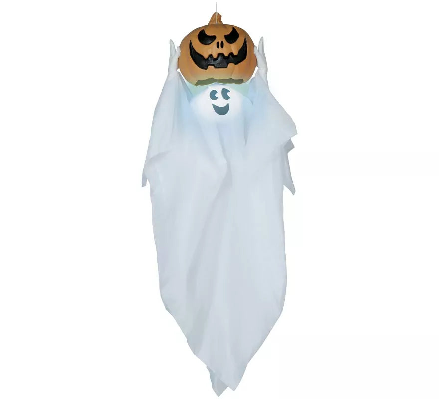 Translation missing: de.Colgante Fantasma Calabaza con Luz, Sonido y Movimiento 90 cm
