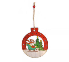 Schneemann-Anhänger Holz 12 cm