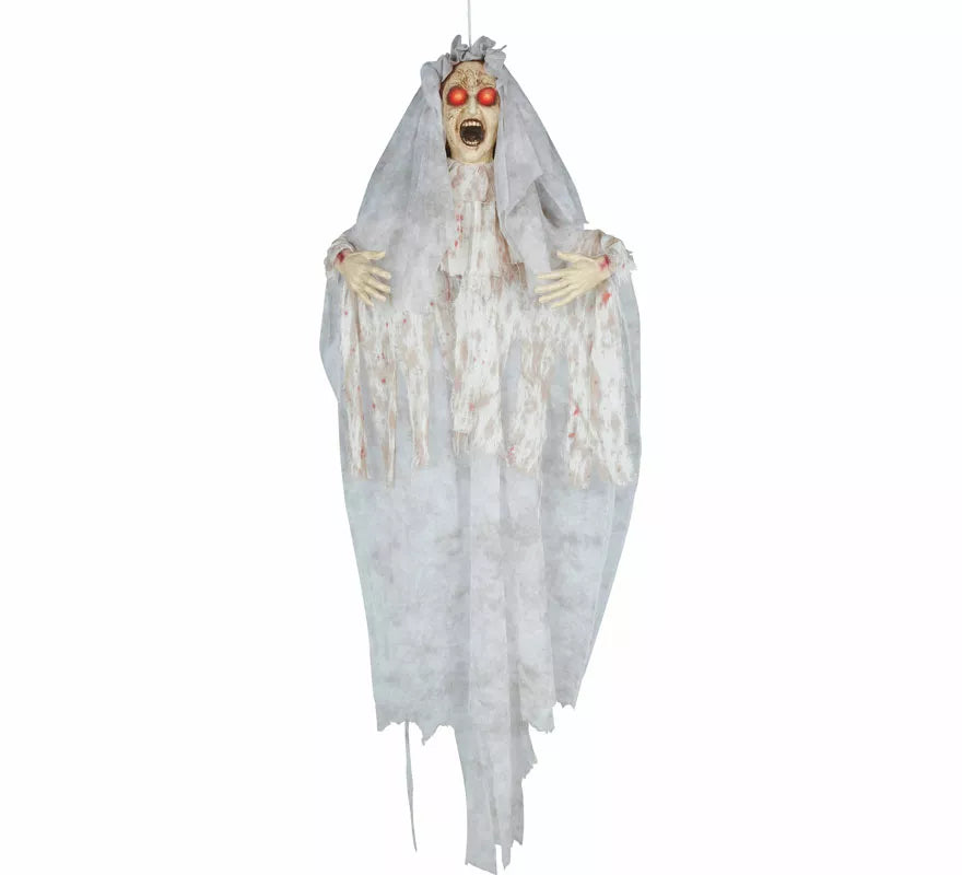 Colgante Novia Terror con Luz, Sonido y Movimiento de 168 cm
