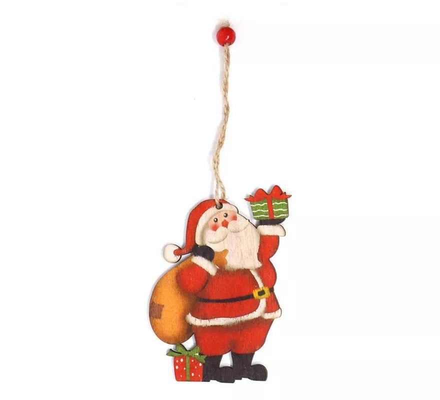 Translation missing: de.Colgante Papá Noel de Madera 10 cm