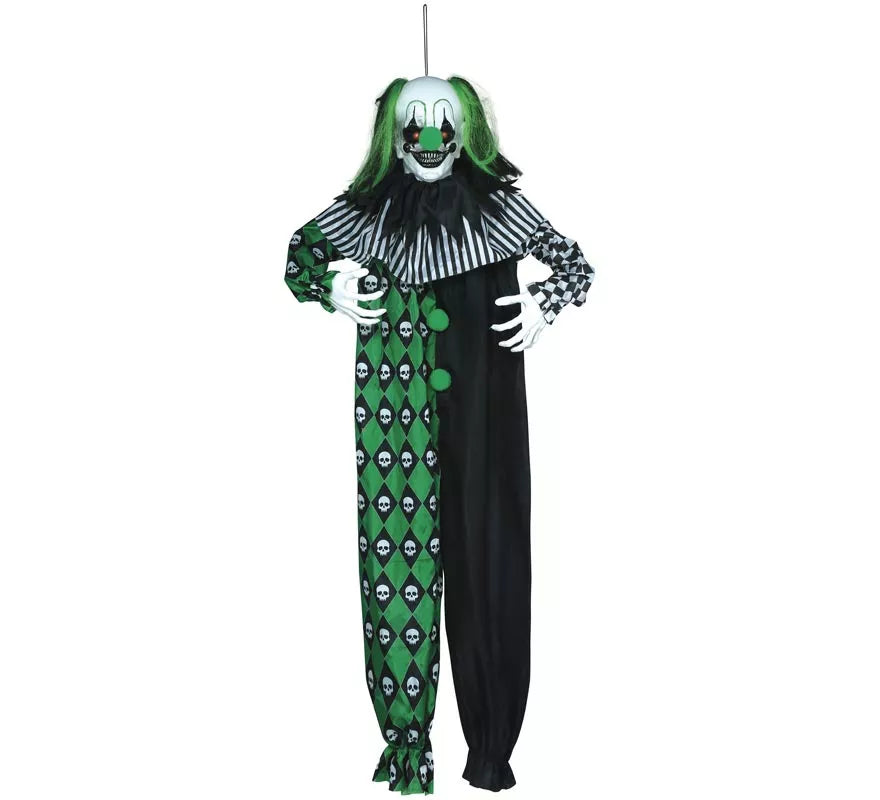 Translation missing: de.Colgante Payaso Verde con Luz, Sonido y Movimiento 165 cm