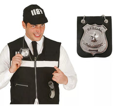 Hängende Polizeiabzeichen